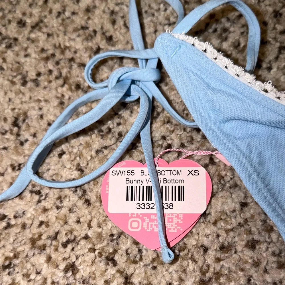 Voight Bunny V-kini Set in Blue Bikini NWT
